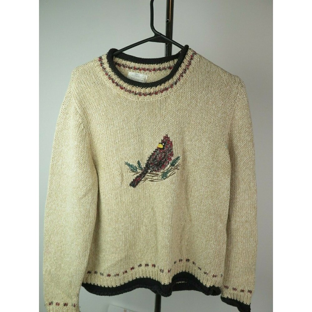Christopher & Banks Long Sleeve Sweater Cardinal